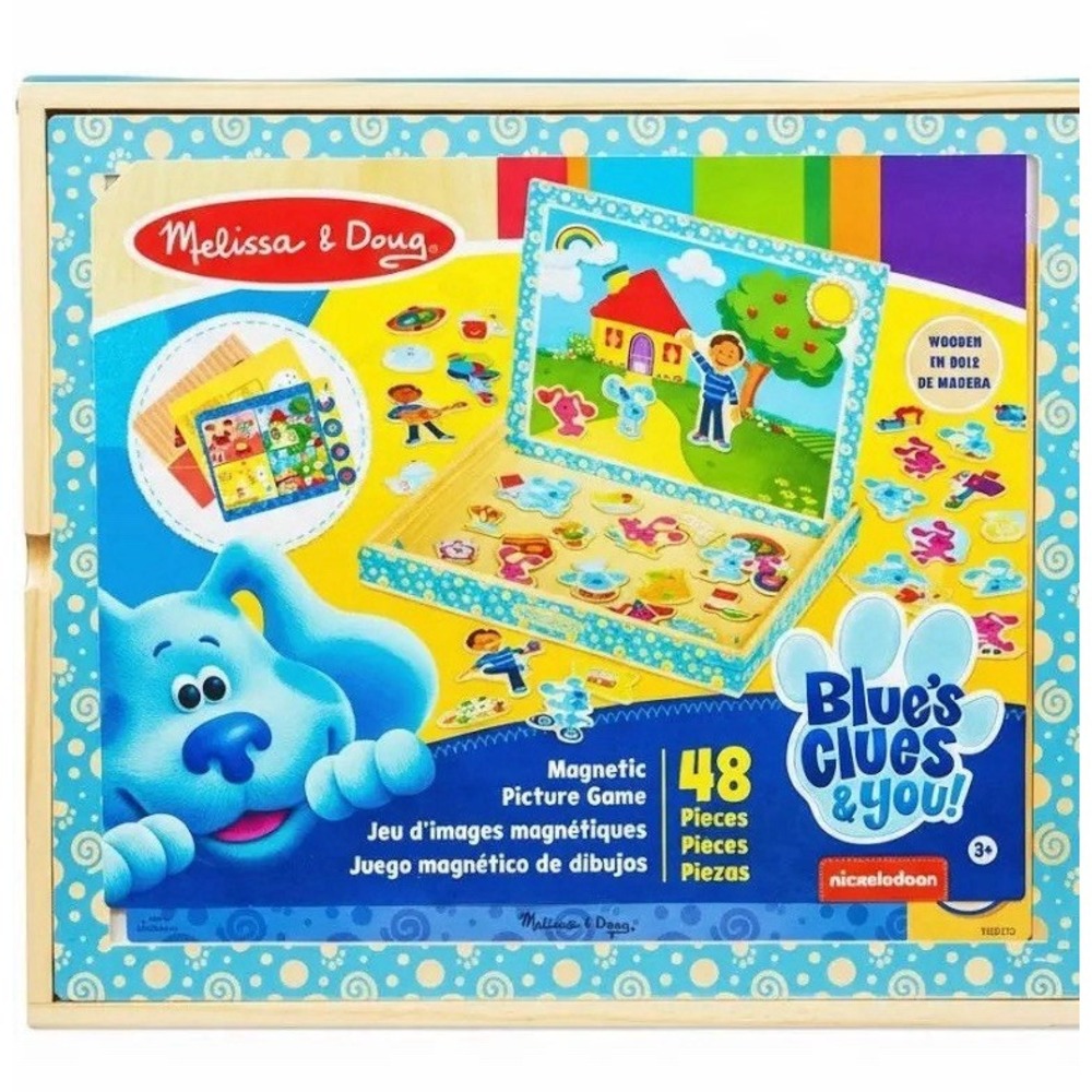 Melissa & Doug Blue's Clues You! Wooden Magnetic Picture Game 48 Pieces 3+ Yrs